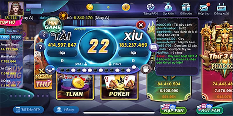 Tài xỉu trên điện thoại cập nhật mới nhất